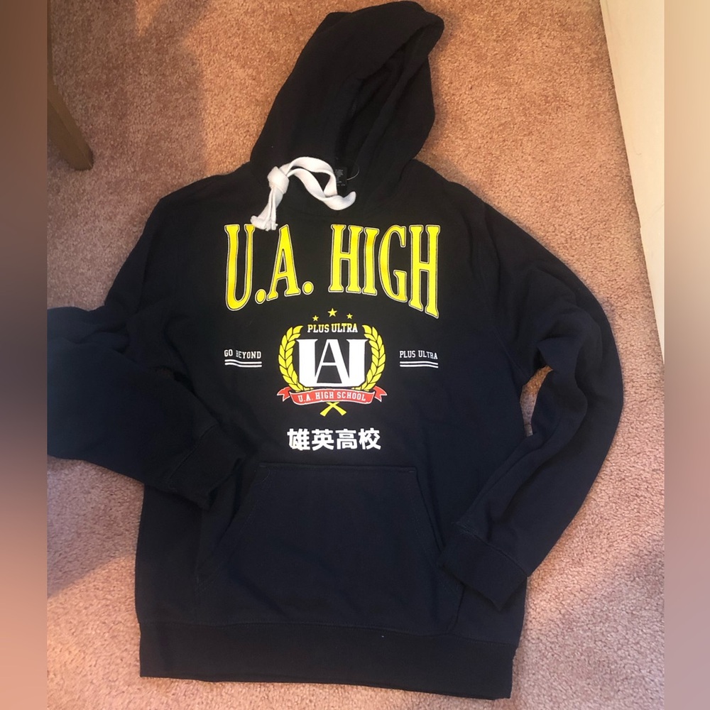 U.A. High Black Graphic Hoodie - Men